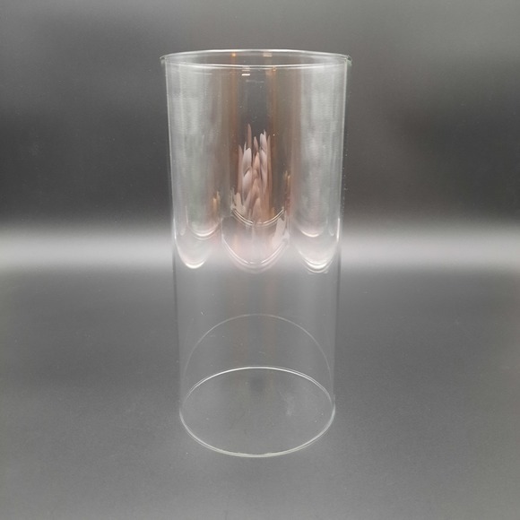 Other - Clear Glass Hurricane Candle Lantern Cylinder Shade 10" Tall Open Top‎